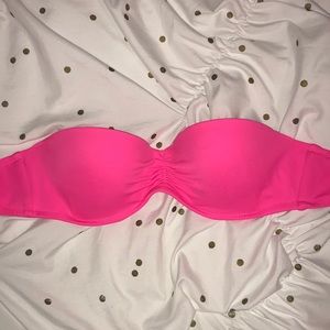 Hot pink bathing suit top